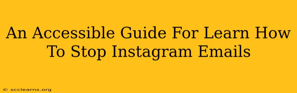 An Accessible Guide For Learn How To Stop Instagram Emails