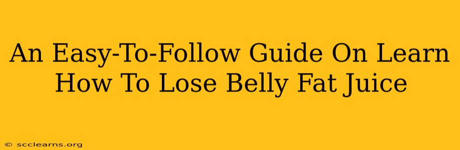 An Easy-To-Follow Guide On Learn How To Lose Belly Fat Juice