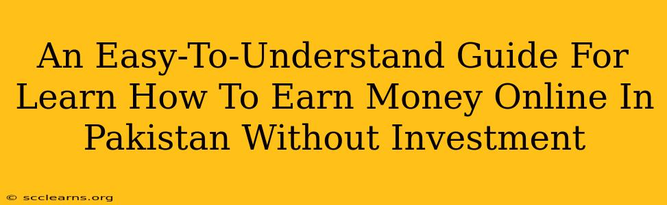 An Easy-To-Understand Guide For Learn How To Earn Money Online In Pakistan Without Investment