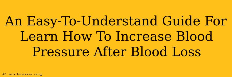 An Easy-To-Understand Guide For Learn How To Increase Blood Pressure After Blood Loss