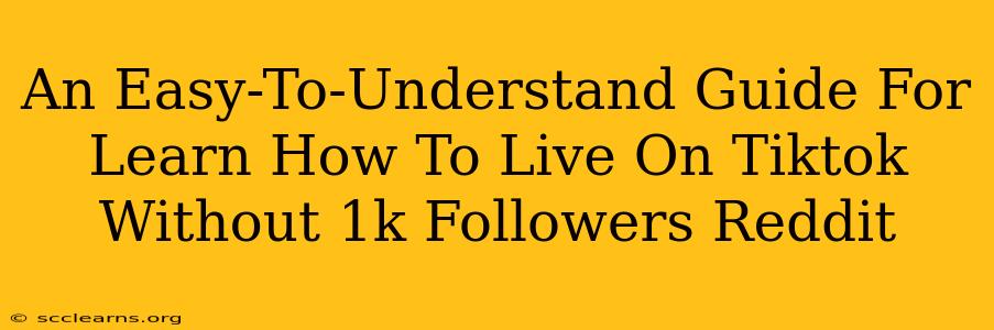 An Easy-To-Understand Guide For Learn How To Live On Tiktok Without 1k Followers Reddit