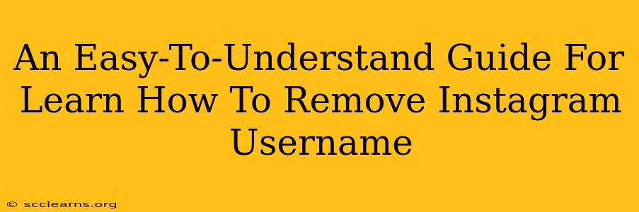 An Easy-To-Understand Guide For Learn How To Remove Instagram Username