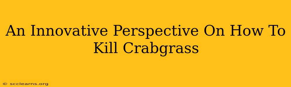 An Innovative Perspective On How To Kill Crabgrass