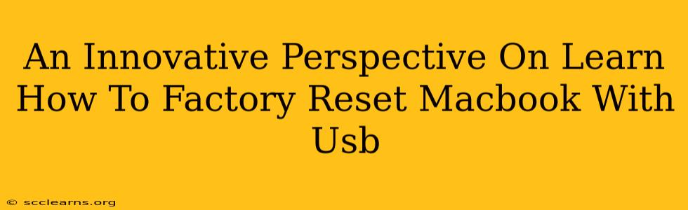 An Innovative Perspective On Learn How To Factory Reset Macbook With Usb