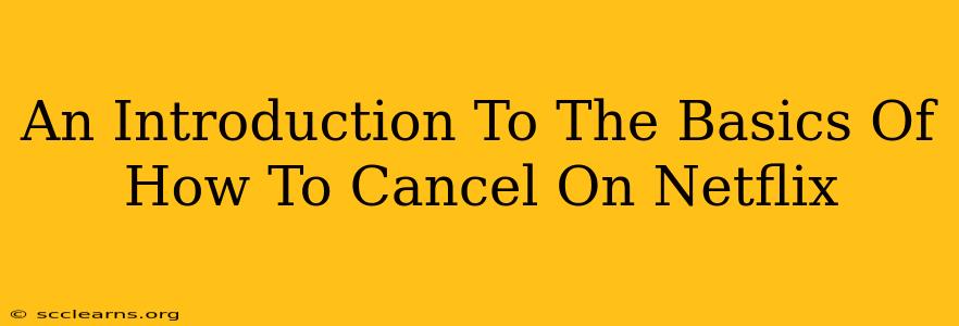 An Introduction To The Basics Of How To Cancel On Netflix