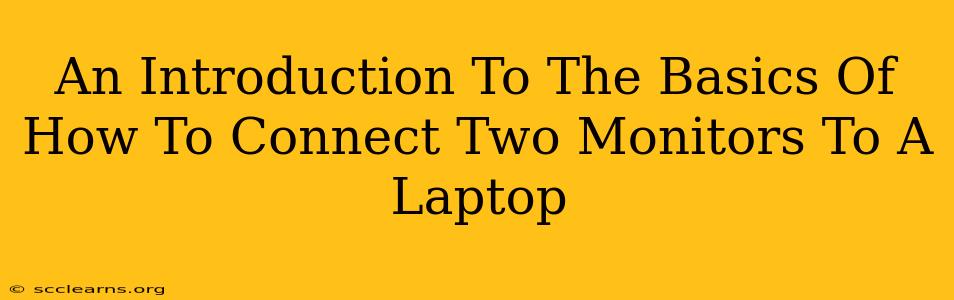 An Introduction To The Basics Of How To Connect Two Monitors To A Laptop