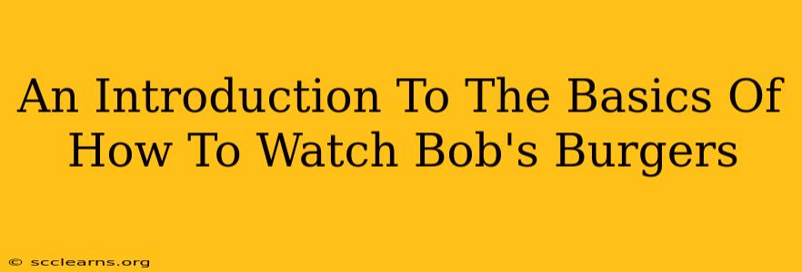 An Introduction To The Basics Of How To Watch Bob's Burgers