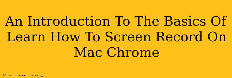 An Introduction To The Basics Of Learn How To Screen Record On Mac Chrome