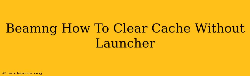 Beamng How To Clear Cache Without Launcher