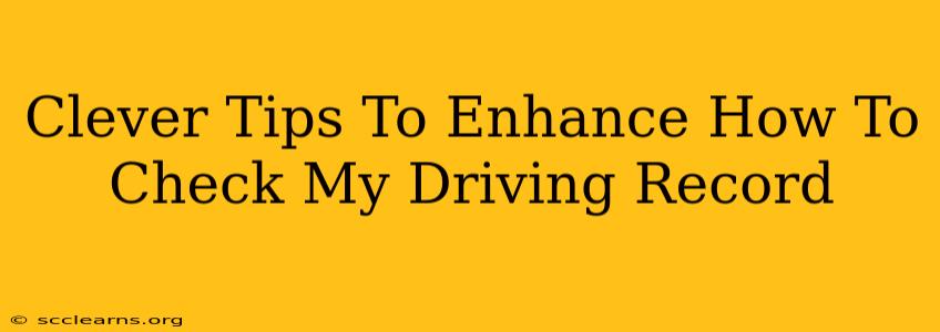 Clever Tips To Enhance How To Check My Driving Record