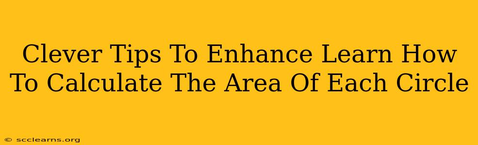 Clever Tips To Enhance Learn How To Calculate The Area Of Each Circle