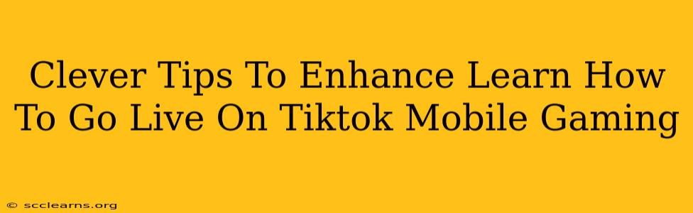 Clever Tips To Enhance Learn How To Go Live On Tiktok Mobile Gaming