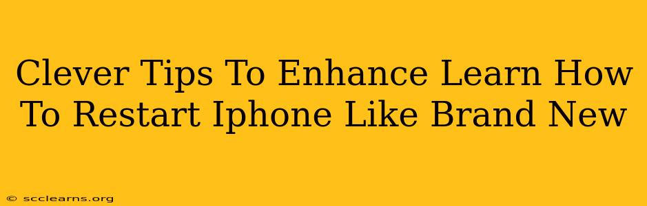 Clever Tips To Enhance Learn How To Restart Iphone Like Brand New