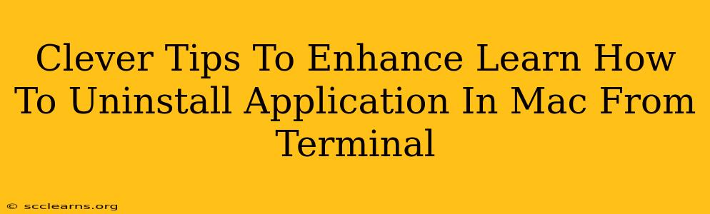 Clever Tips To Enhance Learn How To Uninstall Application In Mac From Terminal