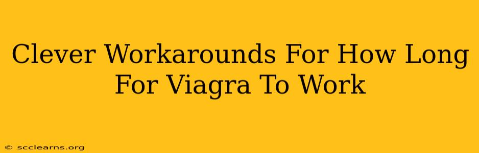 Clever Workarounds For How Long For Viagra To Work