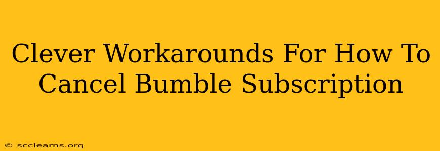 Clever Workarounds For How To Cancel Bumble Subscription