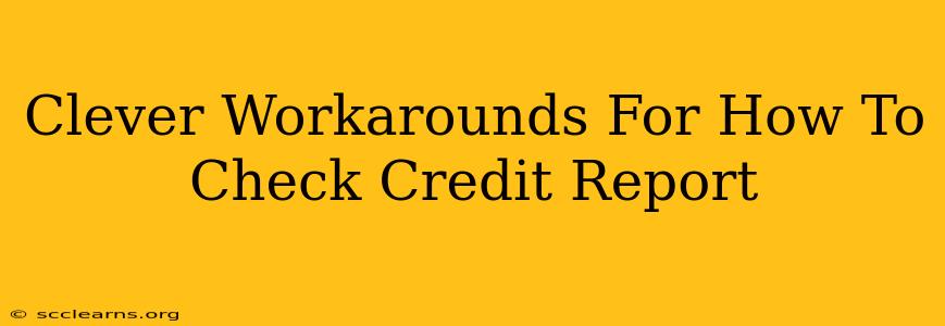 Clever Workarounds For How To Check Credit Report