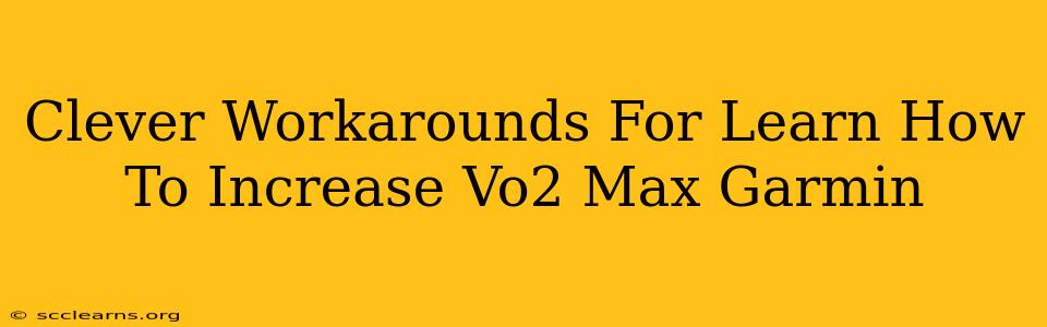 Clever Workarounds For Learn How To Increase Vo2 Max Garmin