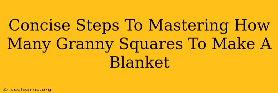 Concise Steps To Mastering How Many Granny Squares To Make A Blanket