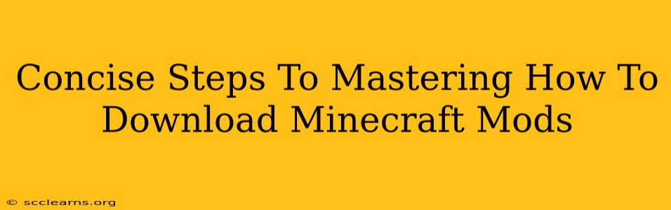 Concise Steps To Mastering How To Download Minecraft Mods