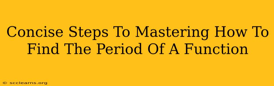 Concise Steps To Mastering How To Find The Period Of A Function