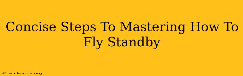 Concise Steps To Mastering How To Fly Standby