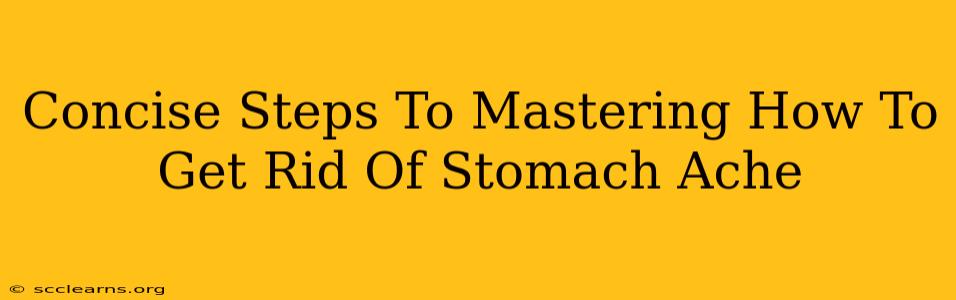 Concise Steps To Mastering How To Get Rid Of Stomach Ache