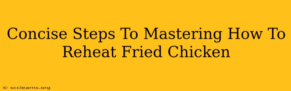 Concise Steps To Mastering How To Reheat Fried Chicken