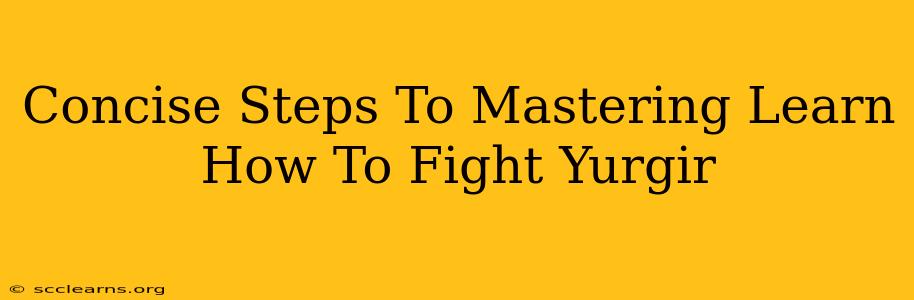 Concise Steps To Mastering Learn How To Fight Yurgir