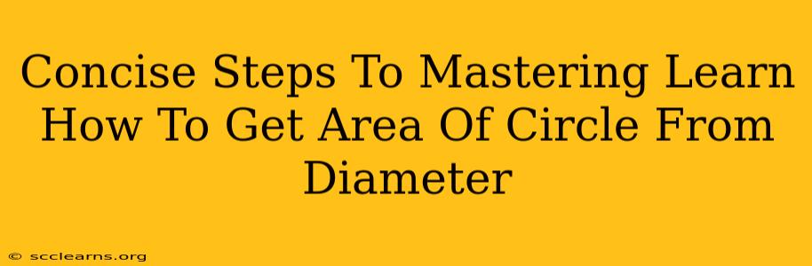 Concise Steps To Mastering Learn How To Get Area Of Circle From Diameter