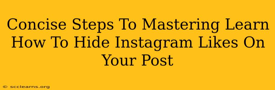 Concise Steps To Mastering Learn How To Hide Instagram Likes On Your Post