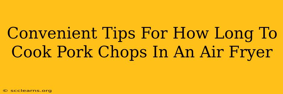 Convenient Tips For How Long To Cook Pork Chops In An Air Fryer