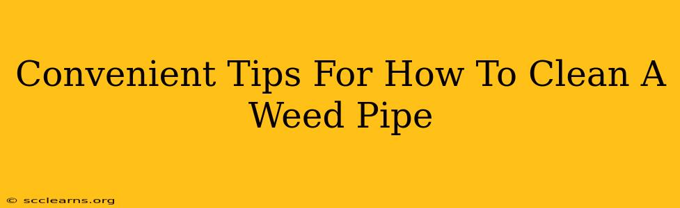 Convenient Tips For How To Clean A Weed Pipe