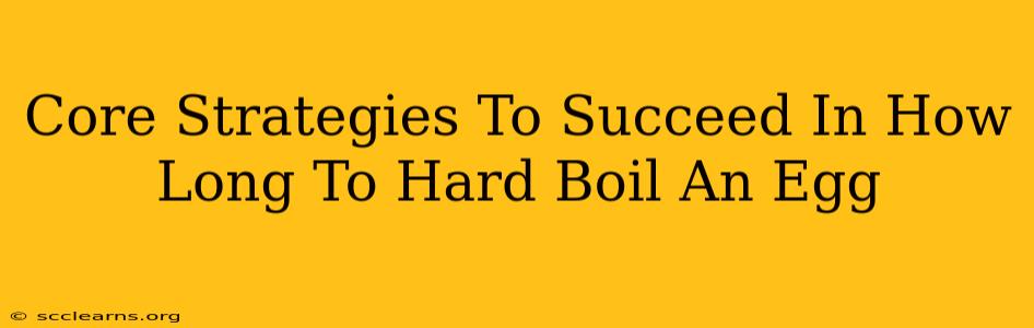 Core Strategies To Succeed In How Long To Hard Boil An Egg