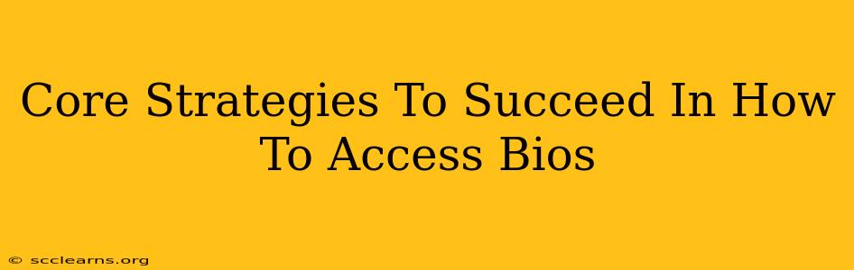 Core Strategies To Succeed In How To Access Bios