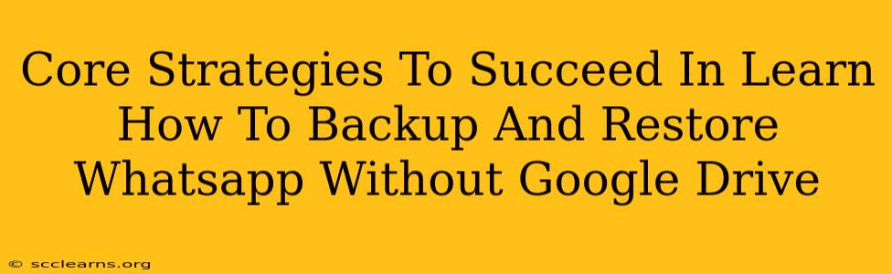 Core Strategies To Succeed In Learn How To Backup And Restore Whatsapp Without Google Drive