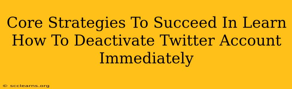 Core Strategies To Succeed In Learn How To Deactivate Twitter Account Immediately