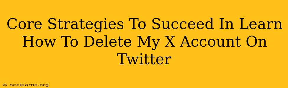 Core Strategies To Succeed In Learn How To Delete My X Account On Twitter