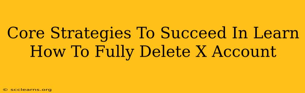 Core Strategies To Succeed In Learn How To Fully Delete X Account