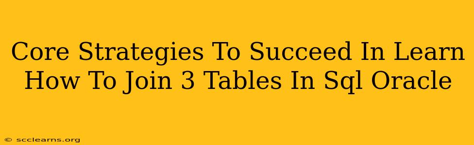 Core Strategies To Succeed In Learn How To Join 3 Tables In Sql Oracle