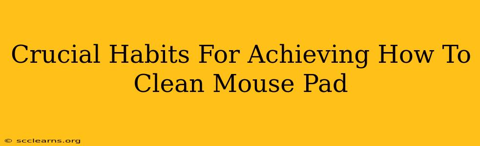 Crucial Habits For Achieving How To Clean Mouse Pad