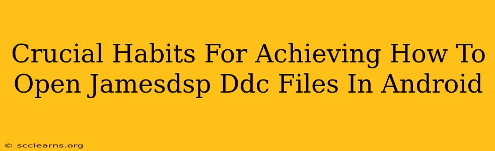 Crucial Habits For Achieving How To Open Jamesdsp Ddc Files In Android