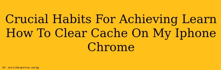 Crucial Habits For Achieving Learn How To Clear Cache On My Iphone Chrome