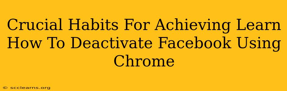 Crucial Habits For Achieving Learn How To Deactivate Facebook Using Chrome