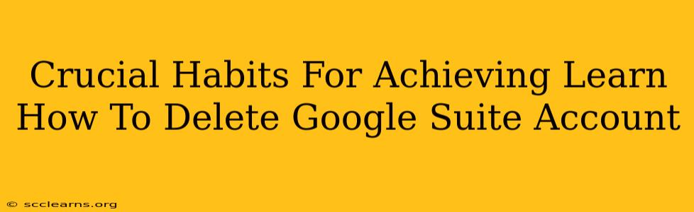 Crucial Habits For Achieving Learn How To Delete Google Suite Account