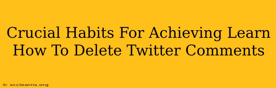 Crucial Habits For Achieving Learn How To Delete Twitter Comments