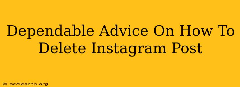 Dependable Advice On How To Delete Instagram Post