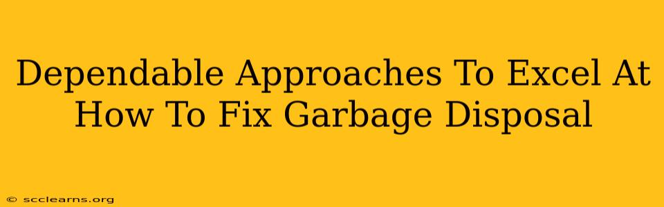 Dependable Approaches To Excel At How To Fix Garbage Disposal