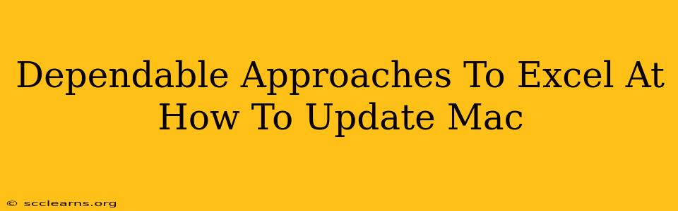 Dependable Approaches To Excel At How To Update Mac