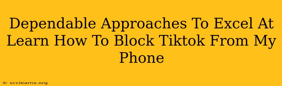 Dependable Approaches To Excel At Learn How To Block Tiktok From My Phone